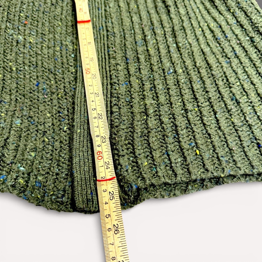 American Eagle Olive Green Open Front Textured Cardigan  Womens M Cottagecore - Picture 13 of 14
